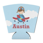 Airplane & Pilot Party Cup Sleeve - with Bottom (Personalized)