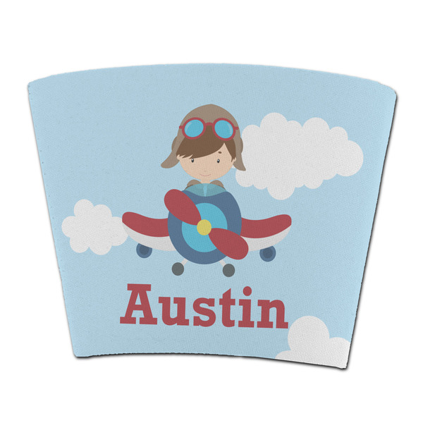 Custom Airplane & Pilot Party Cup Sleeve - without bottom (Personalized)