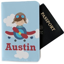 Airplane & Pilot Passport Holder - Fabric (Personalized)