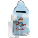 Airplane & Pilot Hand Sanitizer & Keychain Holder - Large (Personalized)