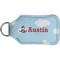 Airplane & Pilot Sanitizer Holder Keychain - Small (Back)