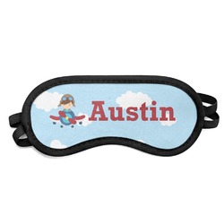 Airplane & Pilot Sleeping Eye Mask - Small (Personalized)