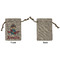 Airplane & Pilot Small Burlap Gift Bag - Front Approval