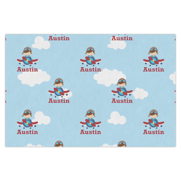 Custom Airplane & Pilot X-Large Tissue Papers Sheets - Heavyweight (Personalized)