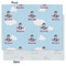 Airplane & Pilot Tissue Paper - Lightweight - Medium - Front & Back