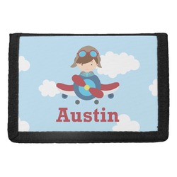 Airplane & Pilot Trifold Wallet (Personalized)