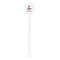 Airplane & Pilot White Plastic 5.5" Stir Stick - Round - Single Stick