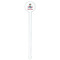 Airplane & Pilot White Plastic 7" Stir Stick - Round - Single Stick