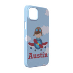 Airplane & Pilot iPhone Case - Plastic - iPhone 14 (Personalized)