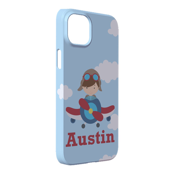 Custom Airplane & Pilot iPhone Case - Plastic - iPhone 14 Pro Max (Personalized)