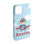 Airplane & Pilot iPhone Case - Plastic - iPhone 15 (Personalized)