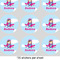 Airplane & Girl Pilot 2" Multipurpose Round Labels - Sheet