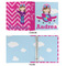 Airplane & Girl Pilot 3 Ring Binders - Full Wrap - 1" - APPROVAL