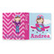 Airplane & Girl Pilot 3 Ring Binders - Full Wrap - 1" - OPEN OUTSIDE