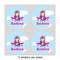 Airplane & Girl Pilot 4" Multipurpose Round Labels - Sheet