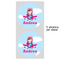 Airplane & Girl Pilot 5" Multipurpose Round Label - Sheet