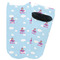 Airplane & Girl Pilot Adult Ankle Socks - Single Pair - Front and Back