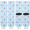 Airplane & Girl Pilot Adult Crew Socks - Double Pair - Front and Back - Apvl