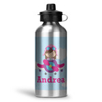Airplane & Girl Pilot Water Bottles - 20 oz - Aluminum (Personalized)