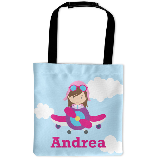 Custom Airplane & Girl Pilot Auto Back Seat Organizer Bag (Personalized)