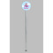 Airplane & Girl Pilot Clear Plastic 7" Stir Stick - Round - Single Stick