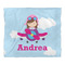 Airplane & Girl Pilot Comforter - King - Front