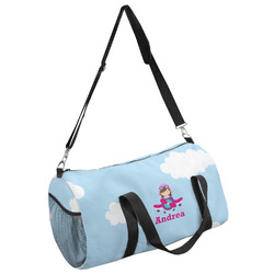 Airplane & Girl Pilot Duffel Bag - Large (Personalized)