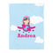 Airplane & Girl Pilot Duvet Cover - Twin - Front