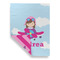 Airplane & Girl Pilot Garden Flags - Large - Double Sided - FRONT FOLDED