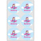 Airplane & Girl Pilot Icing Circle - Large - Set of 6