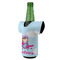 Airplane & Girl Pilot Jersey Bottle Cooler - ANGLE (on bottle)