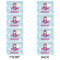 Airplane & Girl Pilot Linen Placemat - APPROVAL Set of 4 (double sided)