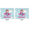 Airplane & Girl Pilot Linen Placemat - APPROVAL (double sided)