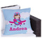 Airplane & Girl Pilot Outdoor Pillow