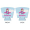 Airplane & Girl Pilot Party Cup Sleeves - with bottom - APPROVAL