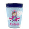 Airplane & Girl Pilot Party Cup Sleeves - without bottom - FRONT (on cup)