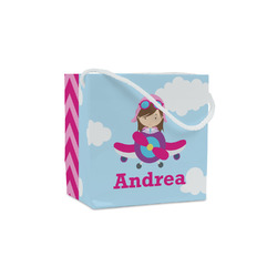 Airplane & Girl Pilot Party Favor Gift Bags - Gloss (Personalized)