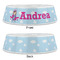 Airplane & Girl Pilot Plastic Pet Bowls - Large - APPROVAL