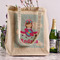 Airplane & Girl Pilot Reusable Cotton Grocery Bag - In Context