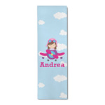 Airplane & Girl Pilot Runner Rug - 2.5'x8' w/ Name or Text