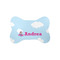 Airplane & Girl Pilot Small Bone Shaped Mat - Flat