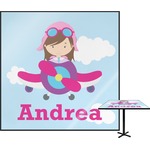 Airplane & Girl Pilot Square Table Top (Personalized)