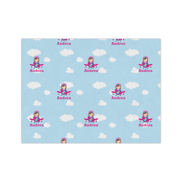 Custom Airplane & Girl Pilot Medium Tissue Papers Sheets - Heavyweight (Personalized)