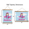 Airplane & Girl Pilot Wall Hanging Tapestries - Parent/Sizing