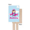 Airplane & Girl Pilot Wooden 6.25" Stir Stick - Rectangular - Single - Front & Back