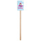 Airplane & Girl Pilot Wooden 6.25" Stir Stick - Rectangular - Single Stick