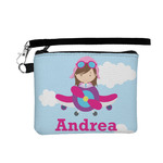 Airplane & Girl Pilot Wristlet ID Case w/ Name or Text