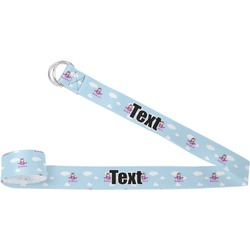 Airplane & Girl Pilot Yoga Strap (Personalized)