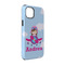 Airplane & Girl Pilot iPhone 14 Tough Case - Angle