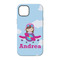 Airplane & Girl Pilot iPhone 14 Tough Case - Back